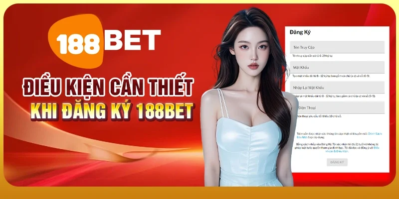 Đăng Ký 188BET - Tham Gia Ngay Nhận Ưu Đãi Liền Tay 1 Điều kiện cần thiết khi đăng ký 188BET